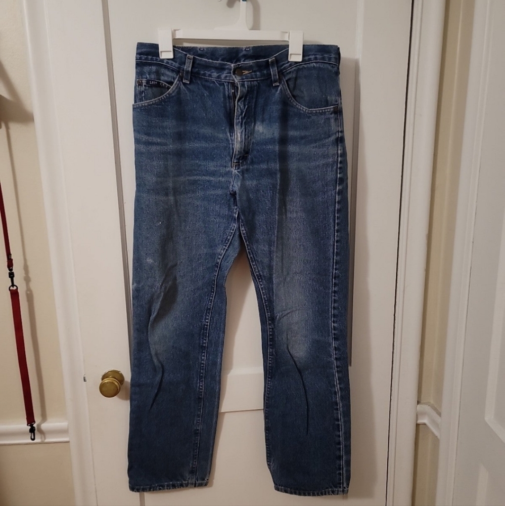 Lee straight leg blue jeans 34x30